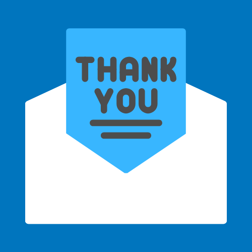 Personalized Thank You Note in package