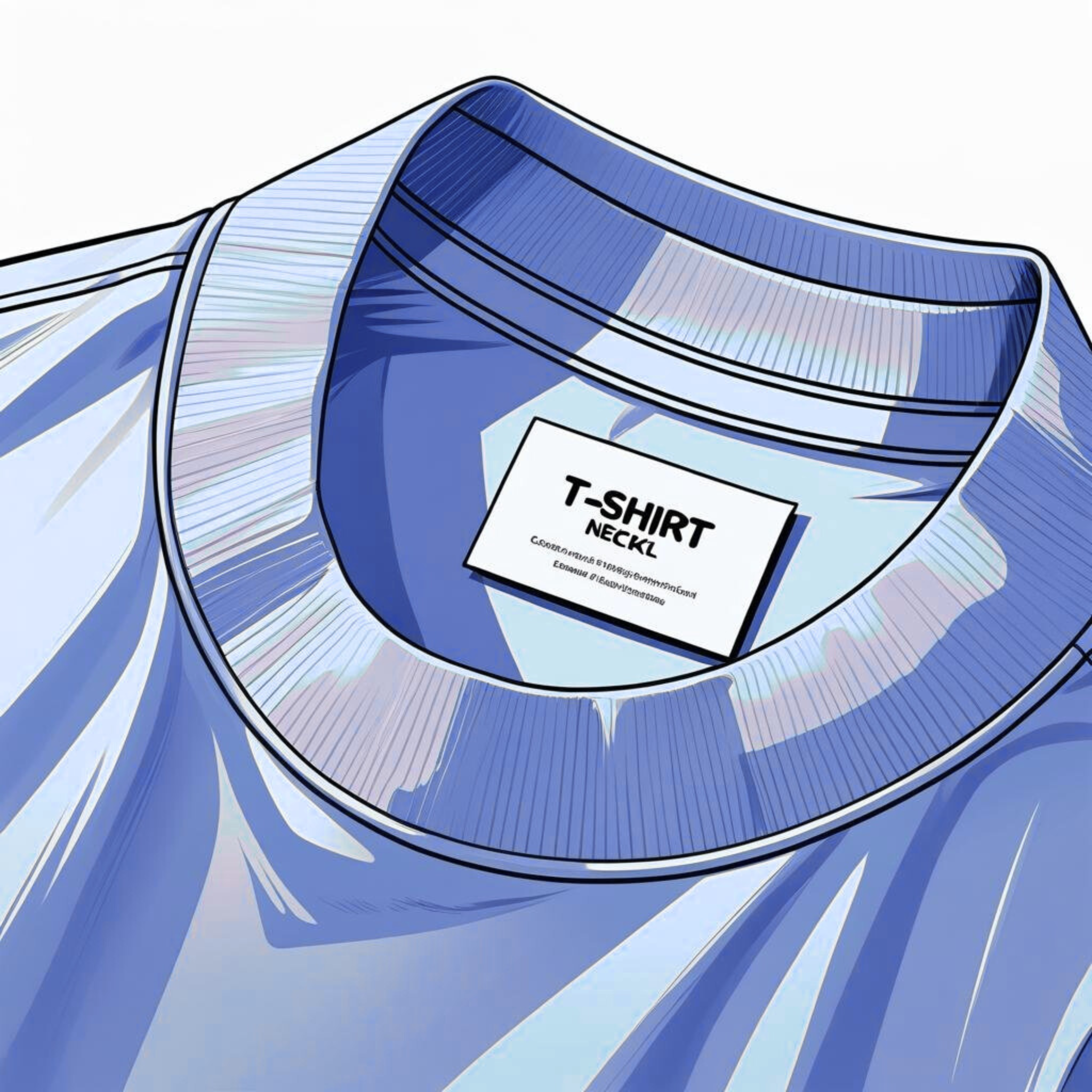 Custom Neck Label on T-shirt