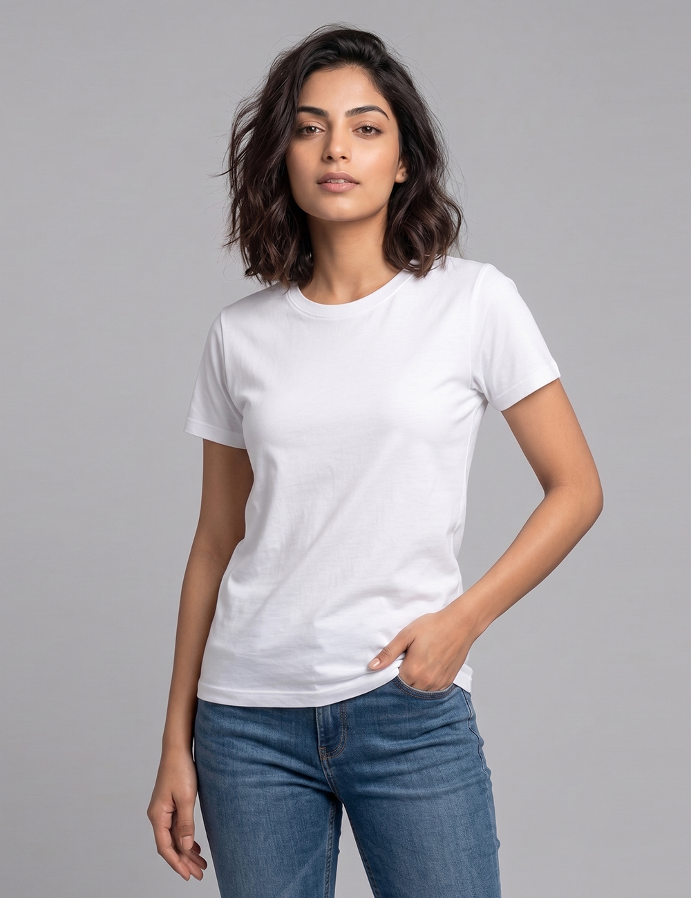 Women’s Round Neck Half Sleeves T-Shirt