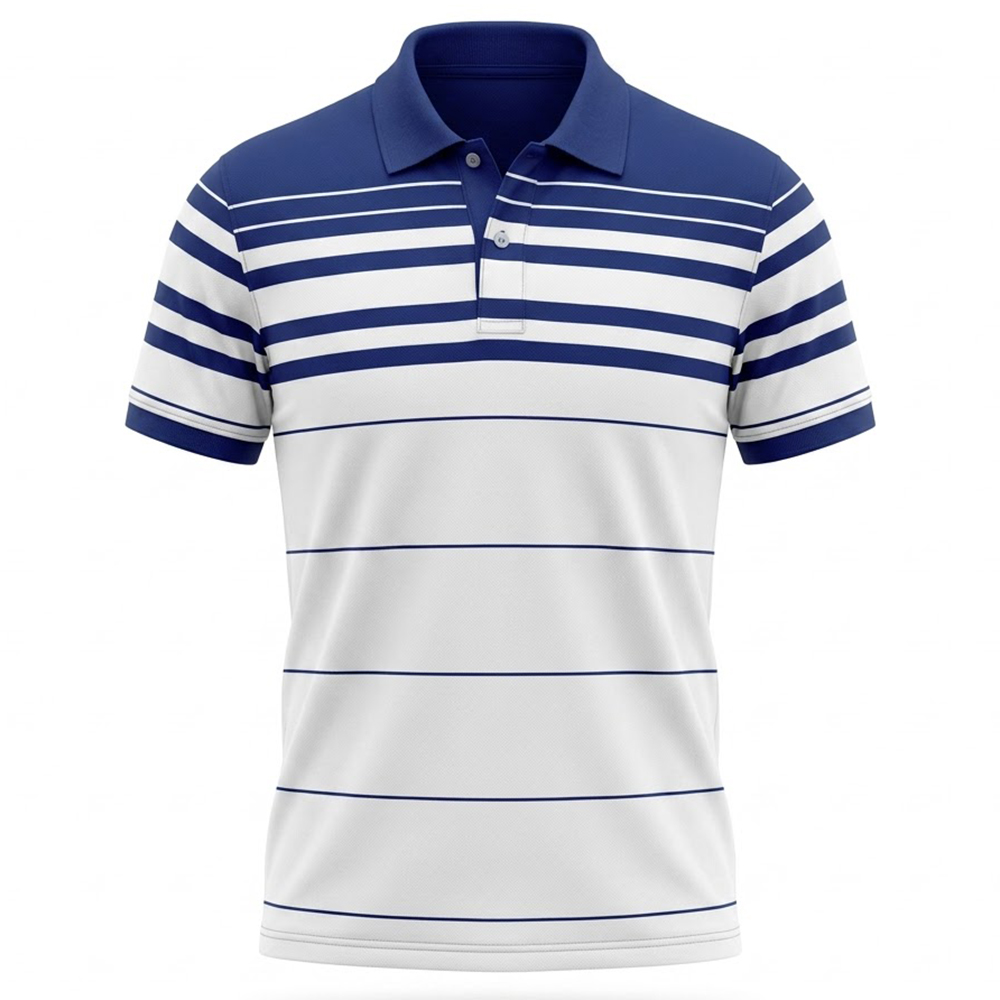 Mens Striped Polo T-shirt – ST13